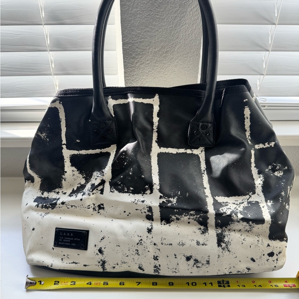 L.A.M.B. Monochrome Geometric Tote